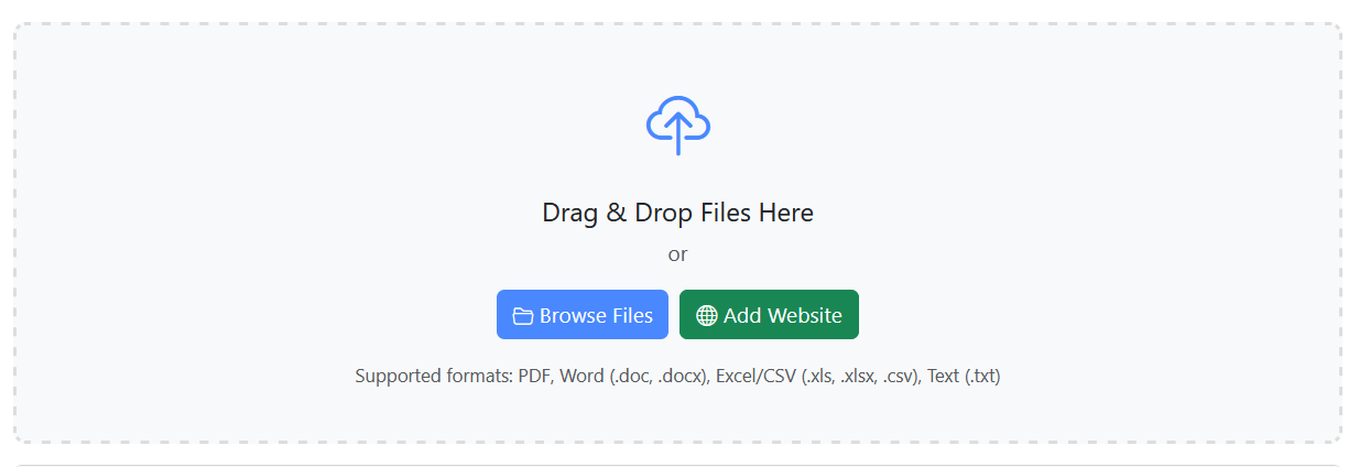 File drop area
